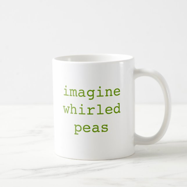 Caneca De Café imagine ervilhas giradas (Direita)