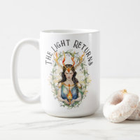 Imbolc Wiccan Goddess Flame & Snowdrop Flowers