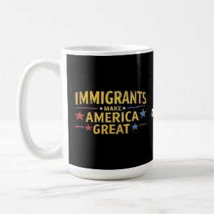 Caneca De Café Imigrantes fazem Excelente da América celebrar igu