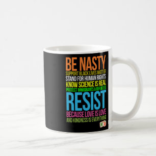 Caneca De Café Impeach Trump Ser Vidas Negras Desagradáveis Resis