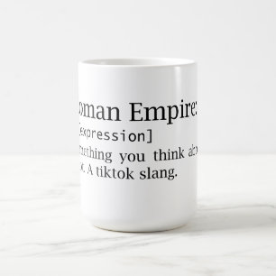 Caneca De Café Império Romano - pense em - gíria - dicionário