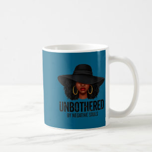 Caneca De Café Imperturbável Por Almas Negativas Arte de Mulher N