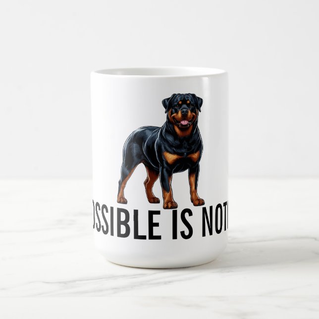 Caneca De Café Impossible Is Nothing, Rottweiler (Centro)