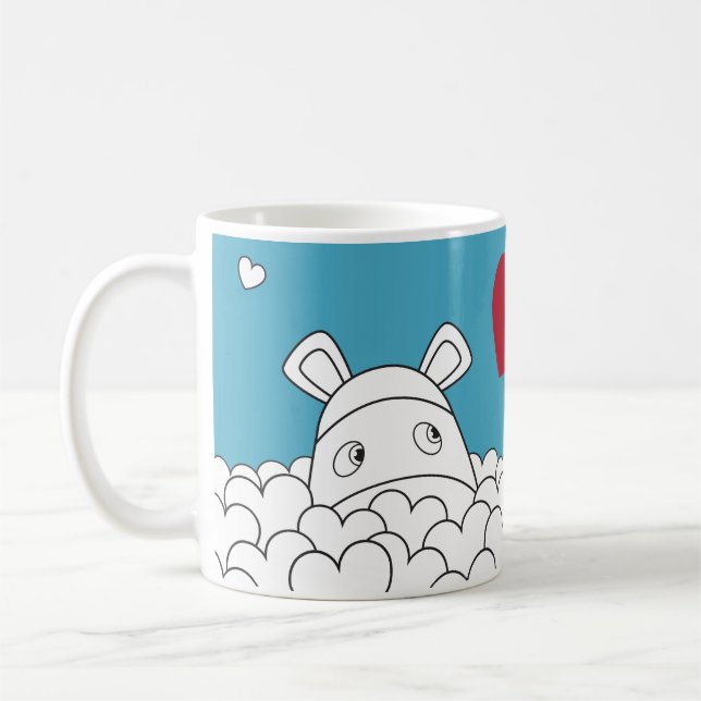 Caneca De Café Impossimals® puro - azul da cotovia (Esquerda)