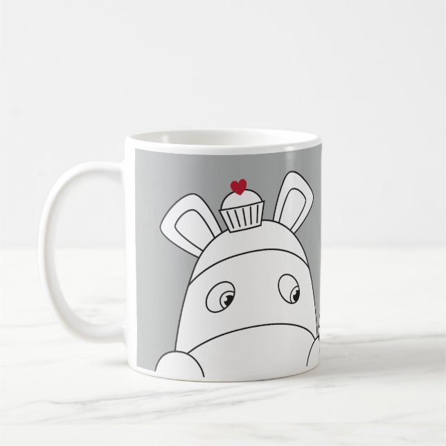 Caneca De Café Impossimals® puro - grande cinza (Esquerda)
