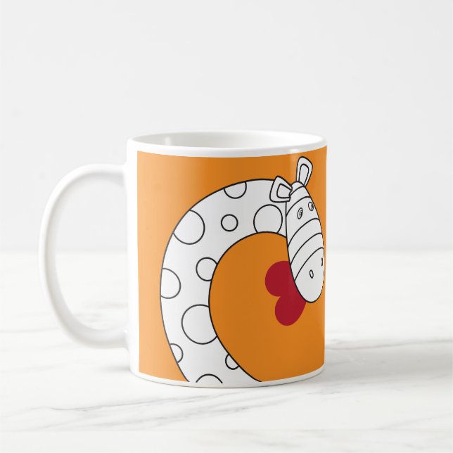 Caneca De Café Impossimals® puro - laranja mole (Esquerda)
