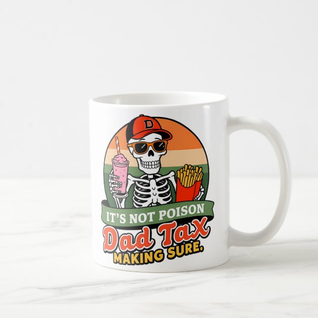 Caneca De Café Imposto do Papai Garantindo que não é Veneno Pai D (Direita)
