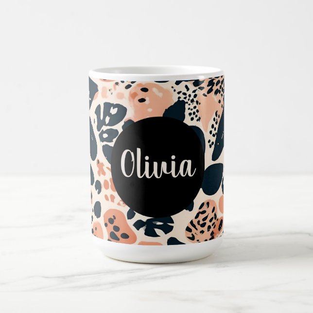 Caneca De Café Impressão Animal Personalizada de Guepardo Leopard (Centro)