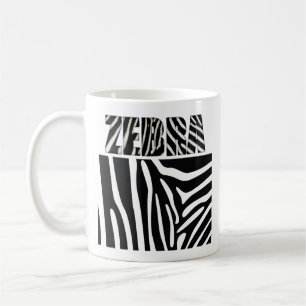 Caneca De Café Impressão animal zebra do felpudo Express®