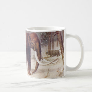 Caneca De Café Impressão antigo animal pré-histórico do Mammot