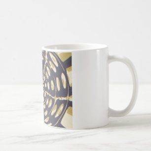 Caneca De Café Impressão Artística de Padrão Radial com Pontos Po