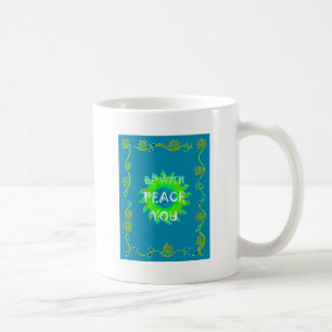 Caneca De Café Impressão Artística Paz Seja Consigo