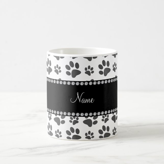 Caneca De Café Impressão branco conhecido personalizado da pata (Centro)