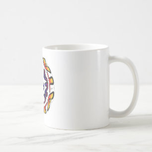 Caneca De Café Impressão Circular de Arte "Paz Hakuna Matata"
