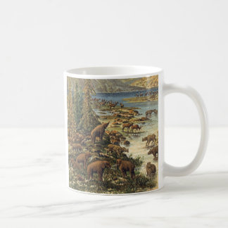 Caneca De Café Impressão da antiguidade da era do Pleistocene