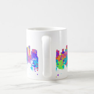 Caneca De Café Impressão da arte da aguarela da skyline de
