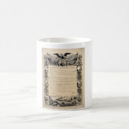 Caneca De Café Impressão da proclamação da emancipação