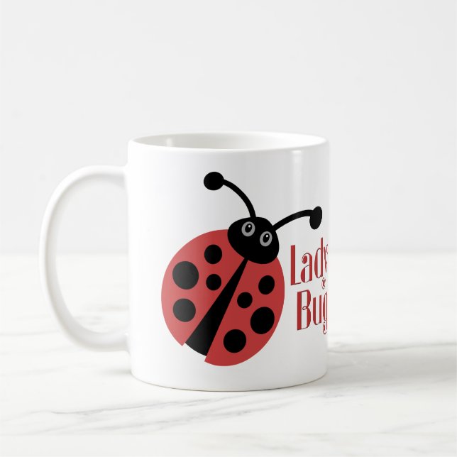 Caneca De Café Impressão de animais da espécie Bug Cute (Esquerda)