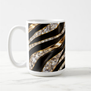 Caneca De Café Impressão de Animal Cristal Zebra Luxo