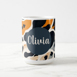 Caneca De Café Impressão de Animal Girafa Personalizada