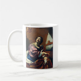 Caneca De Café Impressão de Arte "Concerto Celestial" Saint Cecil