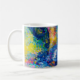 Caneca De Café Impressão de arte de Abstrato vibrante