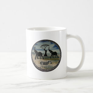 Caneca De Café Impressão de Arte de Elefante Africano