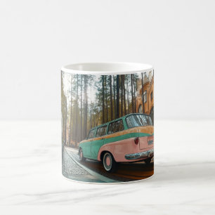 Caneca De Café Impressão de Arte de Parede de Carros Americanos C