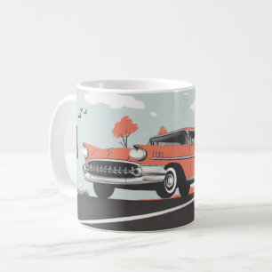 Caneca De Café Impressão de Arte de Parede de Carros Americanos C