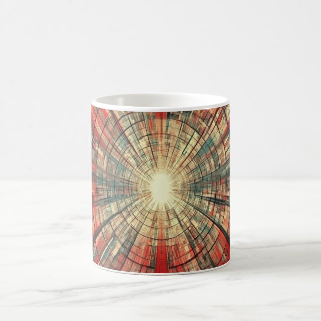 Caneca De Café Impressão de Arte de Parede Formas Geométricas e C (Centro)