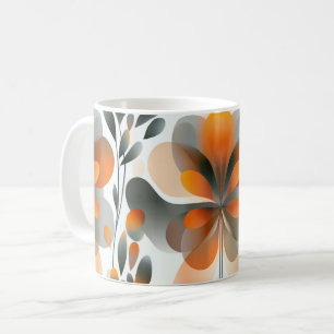Caneca De Café Impressão de Arte de Parede Formas Geométricas e C