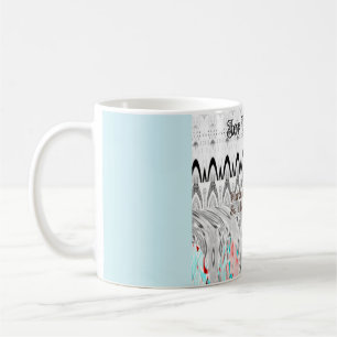 Caneca De Café Impressão de Arte de Presente de Chá de Noiva