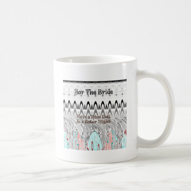 Caneca De Café Impressão de Arte de Presente de Chuveiro de Noiva (Direita)