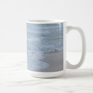 Caneca De Café Impressão de Arte do Oceano Verde Azul Artístico