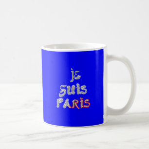 Caneca De Café Impressão de Arte Je Suis Paris