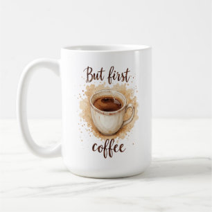Caneca De Café Impressão de Arte para Café de Aquarela - Mas Prim