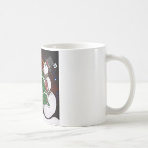Caneca De Café Impressão de Arte Surpresa de Boneco de Neve de Ár