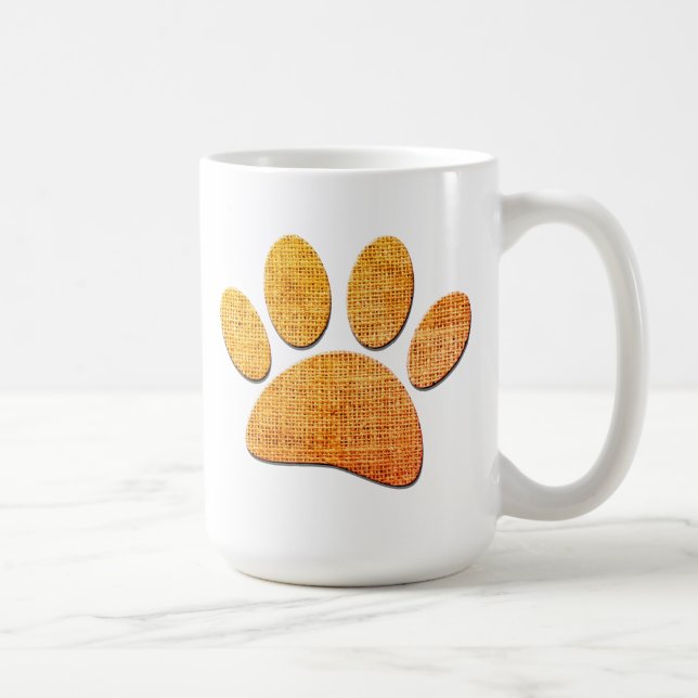 Caneca De Café Impressão de Cachorro Vento (Direita)