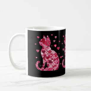 Caneca De Café Impressão de Canvas de de Silhouette ArtFaux de C