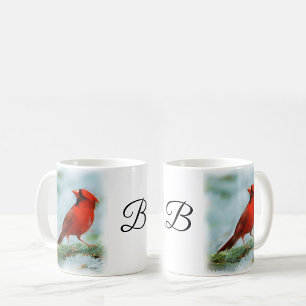 Caneca De Café Impressão de Cardinal Vermelho Personalizado