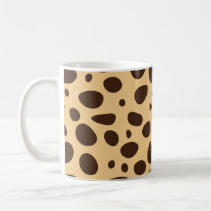 Caneca De Café Impressão de Guepardo Marrom