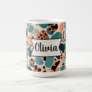 Caneca De Café Impressão de Guepardo Personalizada
