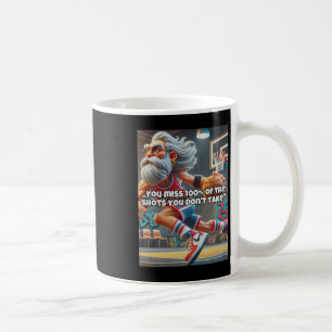 Caneca De Café Impressão de Jogador de Basquete de Cabeça Antiga