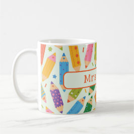 Caneca De Café Impressão de Lápis Personalizável Fofa