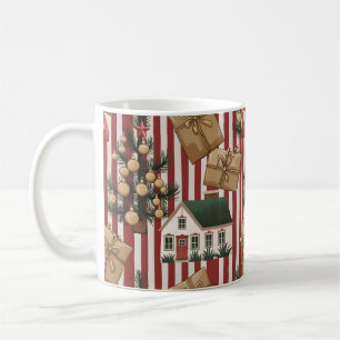 Caneca De Café Impressão de Natal de Papais noeis