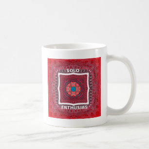 Caneca De Café Impressão de Padrão de Cultura Sindhi Tradicional