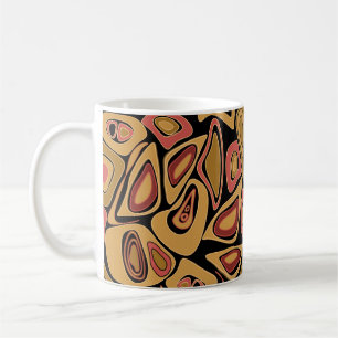 Caneca De Café Impressão de padrão de textura simples abstrato