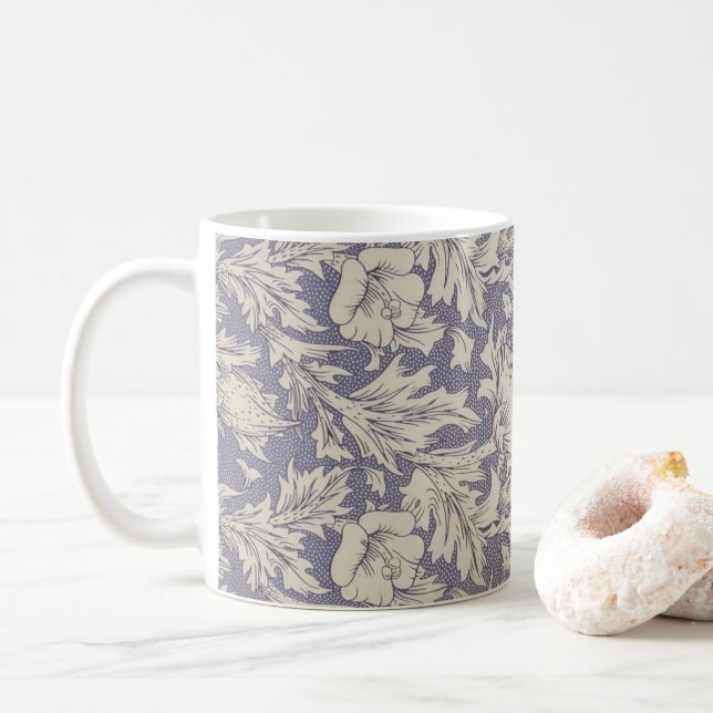 Caneca De Café Impressão de Papel de Parede Papoula Horn de Willi (Com Donut)