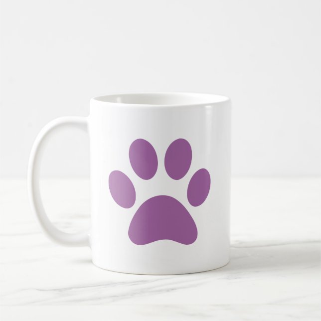 Caneca De Café Impressão de Paw (Esquerda)