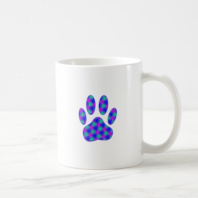 Caneca De Café Impressão de Paw Cósmico (Direita)